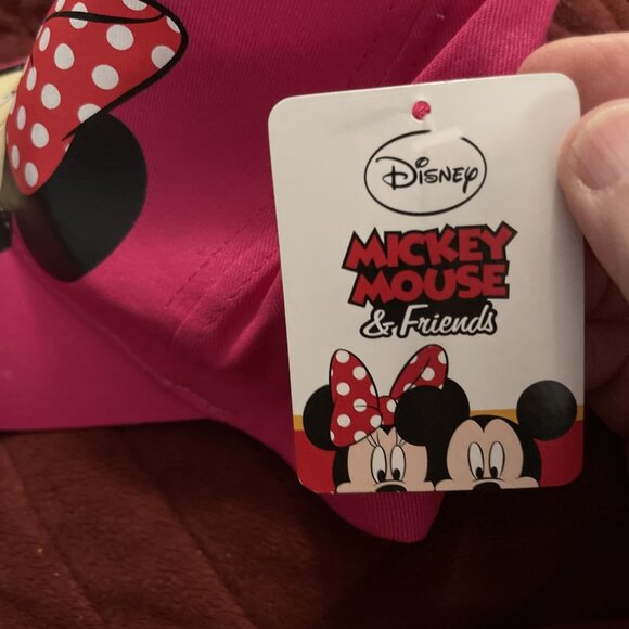 Lot Of 3 Hats / Caps 1 NWT Disney Minnie Mouse Cap W/ Sunglasses 1 Beanie, 1 Cap - Picture 7 of 11